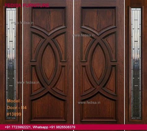 New Main Double Door Design 2171, Dizain Door Top 50 Modern Wooden Main ...