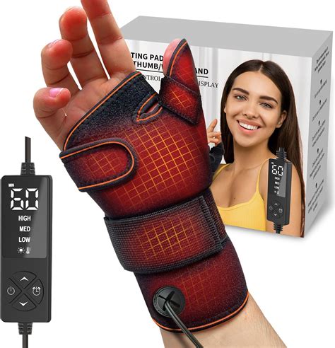 Amazon.com: UTK Thumb Brace Heating Pad for Arthritis and Carpal Tunnel Relief, Hand Heating Pad ...