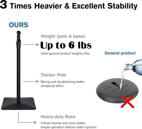 Buy Golemas Floor Sign Holder, 11 x 17 Black, 5.5lbs Super Stable ...