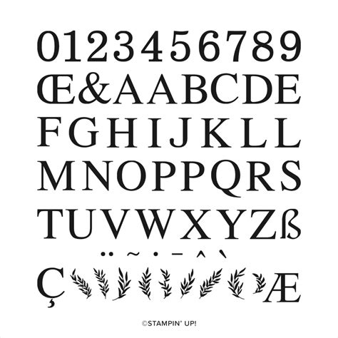 Classic Letters Stamp Set Alphabet Sampler - What Cathy Made