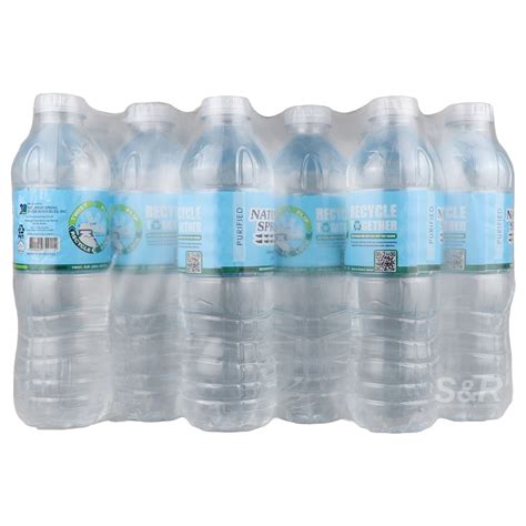 Nature's Spring Purified Bottled Water 24x500mL | Shopee Philippines