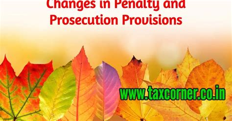 Changes in Penalty and Prosecution Provisions: Budget 2022