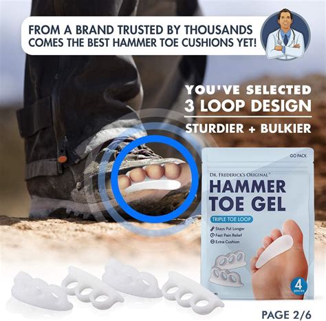 Dr. Frederick's Original Hammer Toe Treatment Set - 4 Soft Gel Splints | Buy Now with Express ...