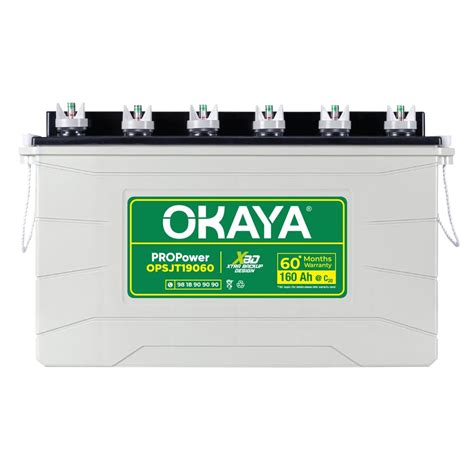OKAYA PowerON OPSJT19060 160Ah Super Jumbo Tubular Battery