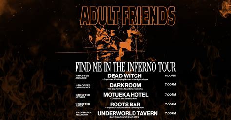 Find Me In The Inferno Tour - HOTEL MOTUEKA (MOT) FREE ENTRY, Hotel ...