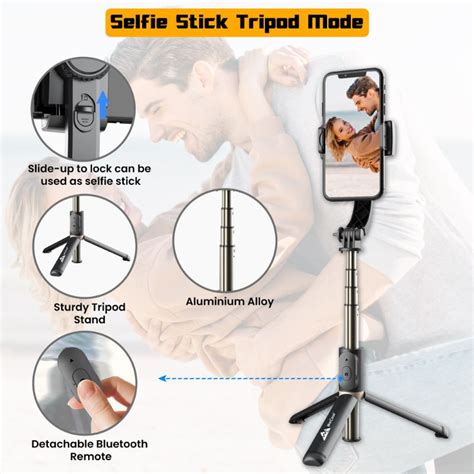 WeCool G1 Selfie Stick with Tripod Stand with Gimbal 1-Axis Stabiliser