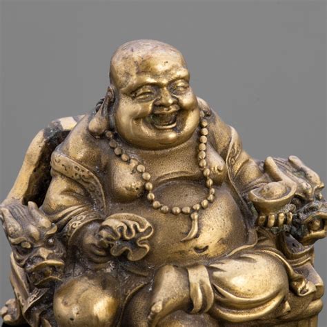 Статуэтка "Хотей", латунь, Азия, 2000-2020 гг. стоимостью 4377 руб.