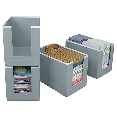 Kuber Industries Non-Woven Shirt Stacker/Clothes Organizer|Solid Color ...