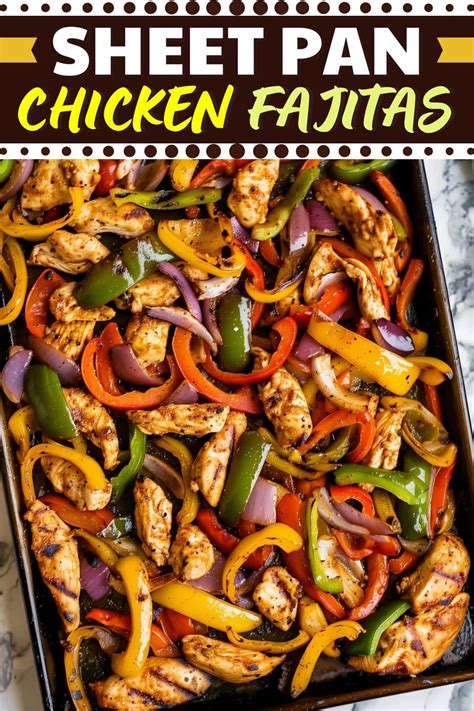 Sheet-Pan Chicken Fajitas Ready in 30 Minutes | Recipe | Chicken fajita ...