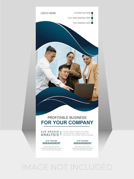 Roll-Up-Banner-Design, elegantes, modernes Design. Vektor-Business-Roll ...