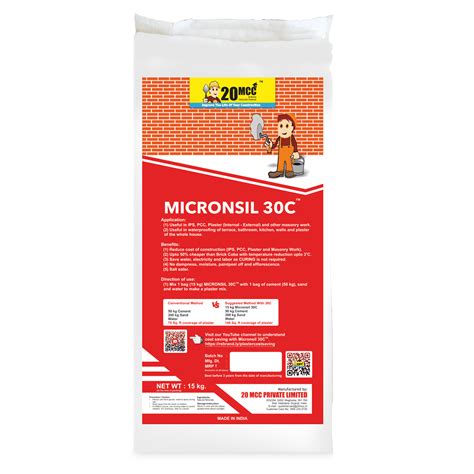 20MCC | Micronsil 30C | Waterproofing Cement Additive for Plaster ...