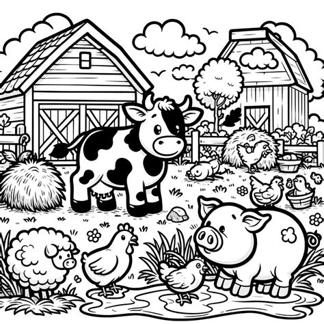 Farm Animal Coloring Pages