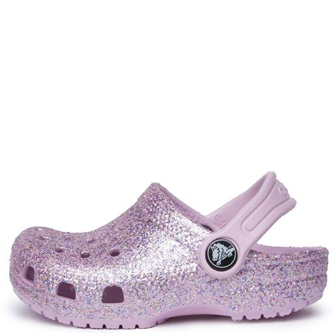 CROCS Kids Classic Glitter Clog 206992-1DG - Shiekh