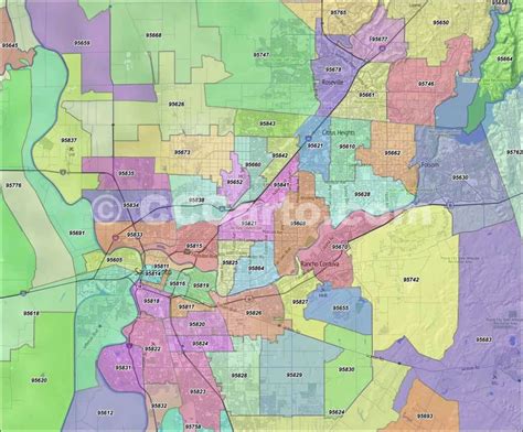 Sacramento Zip Codes - Sacramento County, CA Zip Code Map