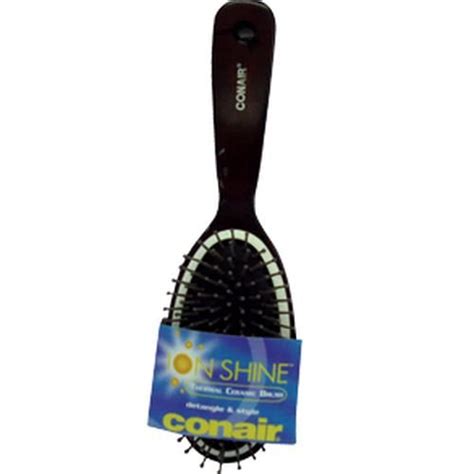 Conair Ion Shine Ceramic Lined Wood Cushion Hairbrush 86401 : Amazon.in ...