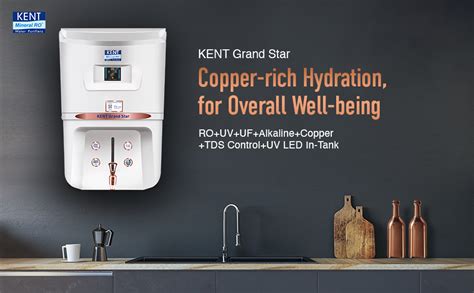 KENT Grand Star RO Water Purifier | RO+UV+UF+Alkaline+Copper+TDS ...