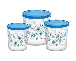 Buy Milton Storex Containers, Set of 3 (5ltr. + 7ltr. +10ltr), Blue ...