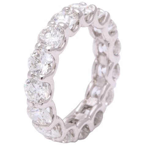 Diamond U Setting Eternity Band Set in Platinum For Sale at 1stDibs ...