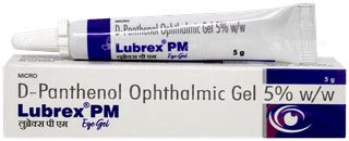 Lubrex Pm Eye Gel 5 Gm - Uses, Side Effects, Dosage, Price | Truemeds