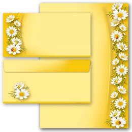 Briefpapier Kamillen Blumen & Blüten Sommer | Paper-Media