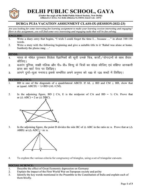 Image result for Class 9 Assignment 10th Week 2021