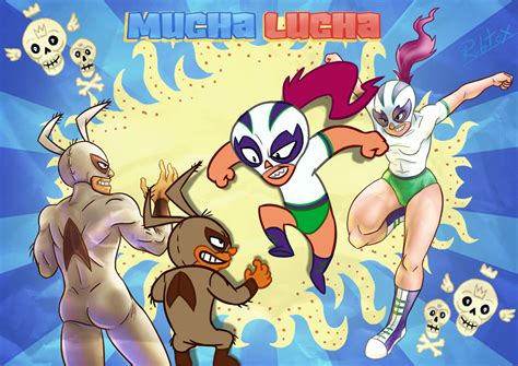Mucha Lucha Buna Girl VS The Flea by rubtox on DeviantArt