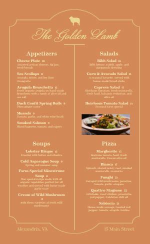 Fine Dining Menu 的图像结果