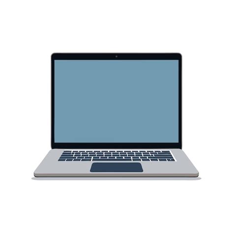 Modern laptop mockup with blank screen vector illustration | Premium Vector