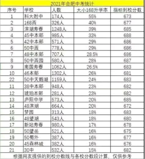 2018年合肥高中排行