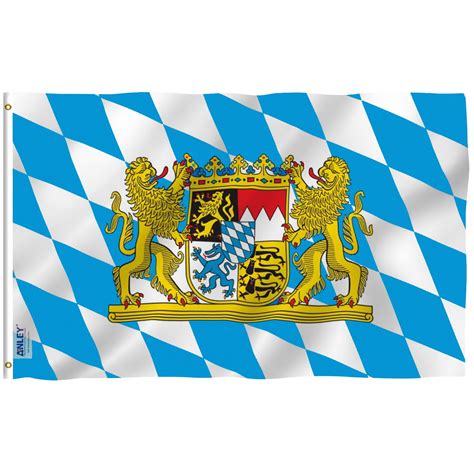 Anley 3x5 Foot Bavaria with Lions Flag - Bavarian Lion Crest Flags Polyester - Walmart.com