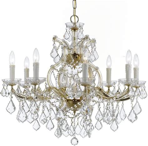 Bailey Street Home Classic Style Nine Light Chandelier with Swarovski ...