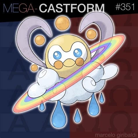 [OC] Mega-Castform! Water/Fire type : r/pokemon