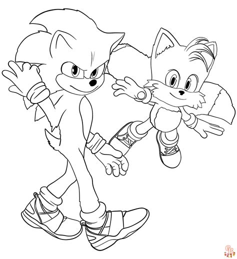 Sonic Free Printable Coloring Pages For Kids