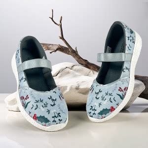 KazarMax KazarMax Women Grey Printed Slip-On Ballerina Bellies For ...