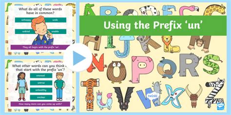Using the Prefix 'Un' PowerPoint - English Resource - Twinkl
