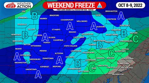 First Frost, Freeze Possible This Weekend In Much of Pennsylvania Behind Cold Front