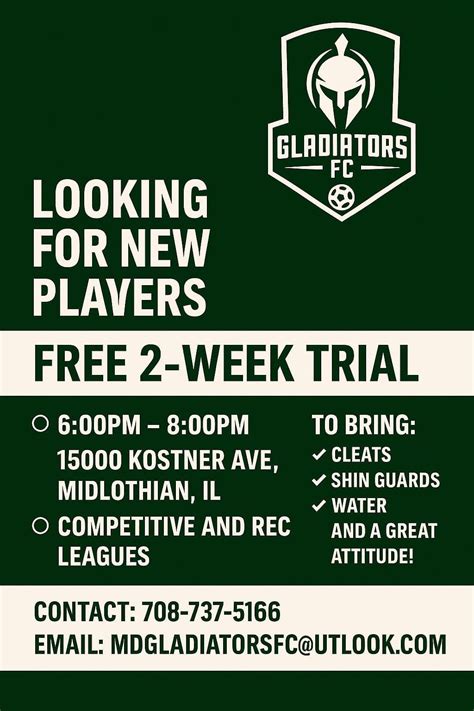 Free 2 weeks tryout! , Midlothian Park District, Bellybutton Hill ...
