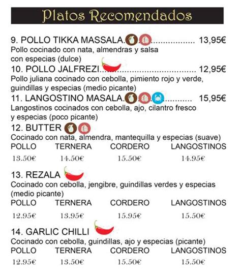 Main Dish (Indian Food) - Basmati Indian Restaurant