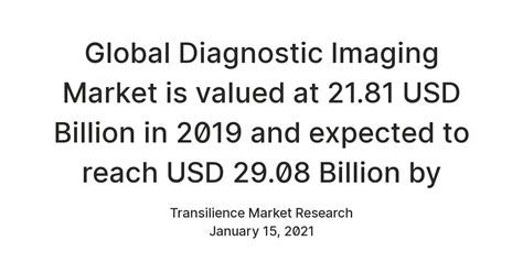 Global Diagnostic Imaging Market is valued at 21.81 USD Billion in 2019 ...
