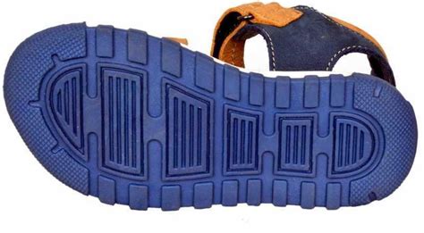 Mardi gras Brand Boy's 1117 Sandal Flip Flop (Navy/Tan) :: RAJASHOES