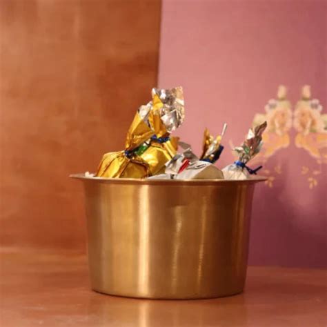 Kansa Serveware Gravy Pot / Gunj | Handcrafted Pure Bronze Serveware