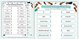 French Greetings Flashcards - Teaching Resource - Languages