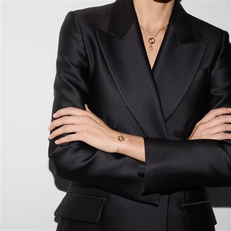 Gucci Blondie crystal bracelet in rose gold-toned metal | GUCCI® US