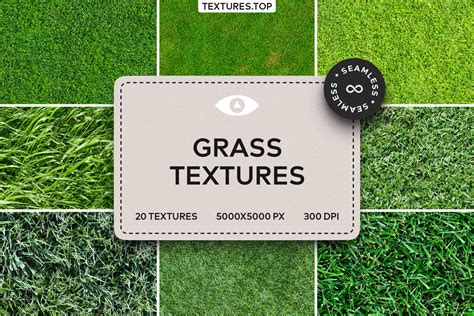20 Seamless Grass Texture Pack on Yellow Images Creative Store - 115578