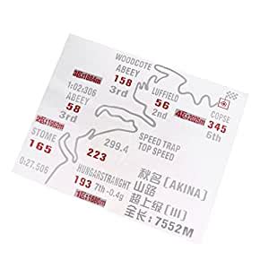 FLAWISH Car Auto Body Sticker Funny Race Track Rear Windshield Window ...