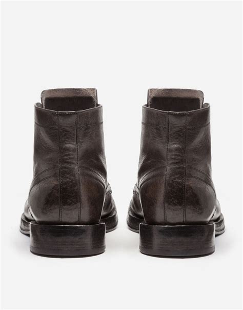 Horsehide ankle boots