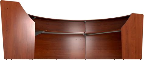 Buy Linea Italia Curved Modern Office Desk Easy to Assembly 3 Panel ...