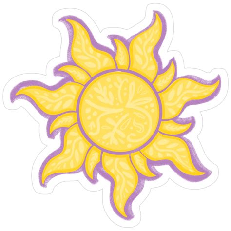 "Tangled Sun" Sticker for Sale by KylieElizabeth | Tangled sun, Cute ...