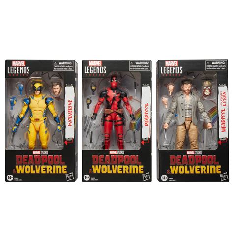 Marvel Legends Deadpool & Wolverine 6 Inch Action Figure - Set of 3
