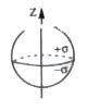 A hollow insulating spherical shell has a surfac charge distribution ...